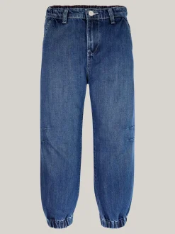 Jeansy*Tommy Hilfiger Jeansy Z Szerokimi Nogawkami Z Mankietami DARKUSEDLYOCELL