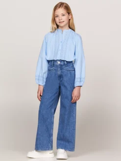 Jeansy*Tommy Hilfiger Jeansy Z Szerokimi Nogawkami I Karczkiem Z Tyłu LTWEIGHTDENIM