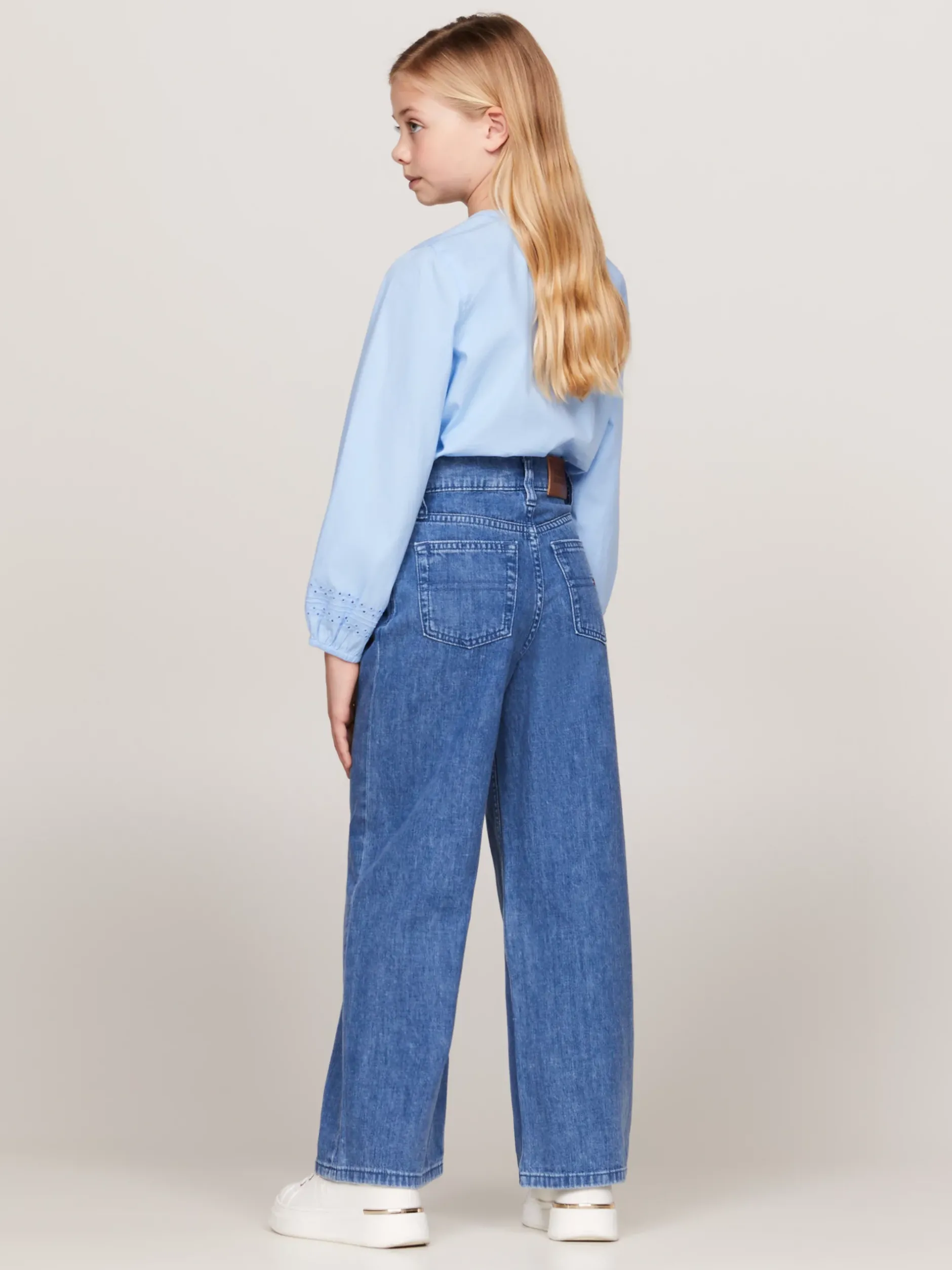 Jeansy*Tommy Hilfiger Jeansy Z Szerokimi Nogawkami I Karczkiem Z Tyłu LTWEIGHTDENIM