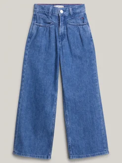 Jeansy*Tommy Hilfiger Jeansy Z Szerokimi Nogawkami I Karczkiem Z Tyłu LTWEIGHTDENIM