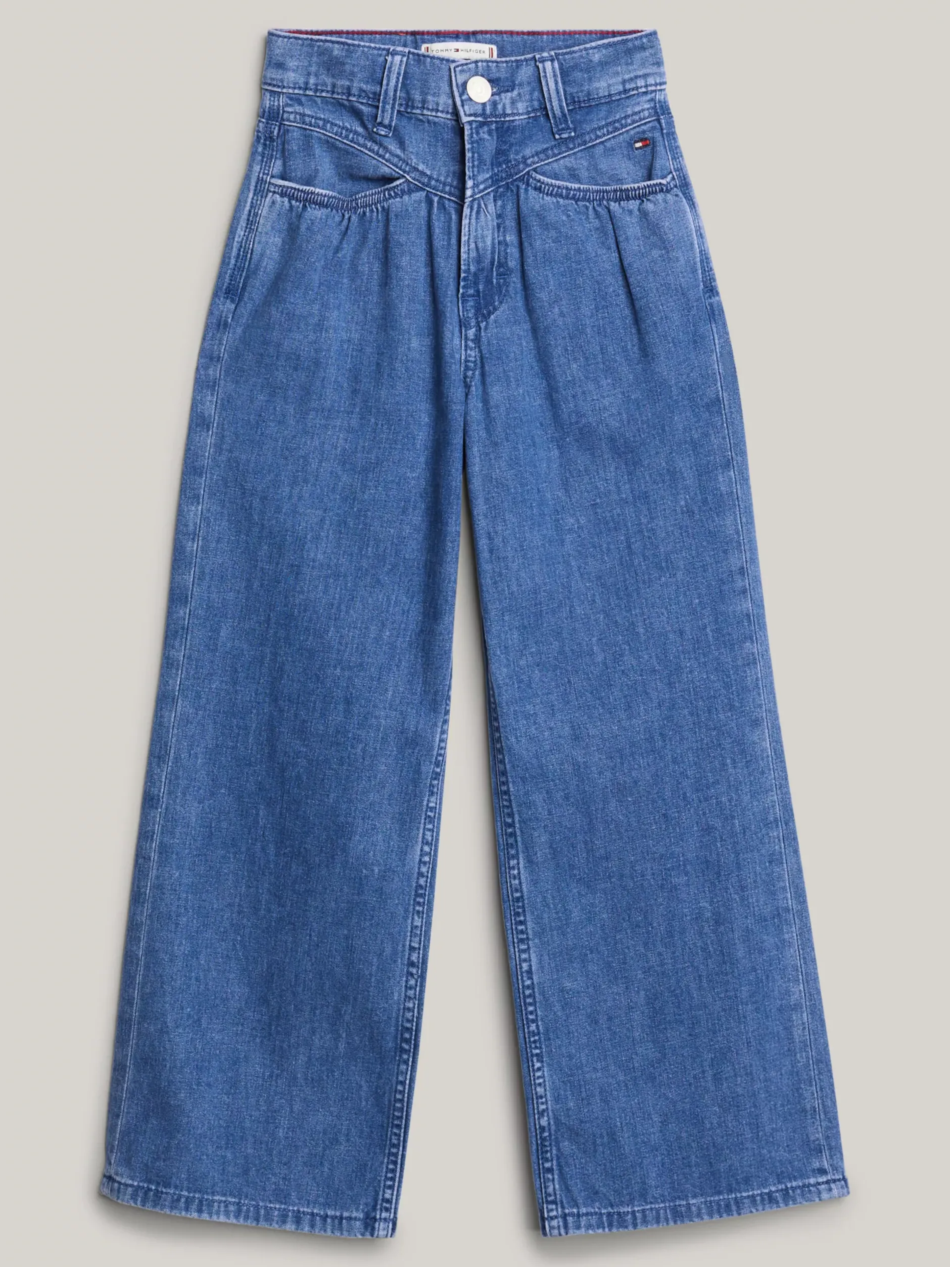 Jeansy*Tommy Hilfiger Jeansy Z Szerokimi Nogawkami I Karczkiem Z Tyłu LTWEIGHTDENIM