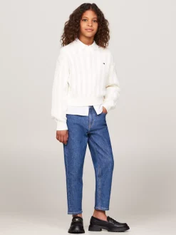 Jeansy*Tommy Hilfiger Jeansy Z Wysokim Stanem I Efektem Sprania DKSALTPEPPER