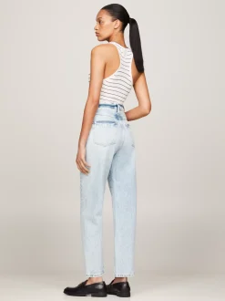 Jeansy*Tommy Hilfiger Jeansy Z Wysokim Stanem I Skręcanymi Szwami LEV