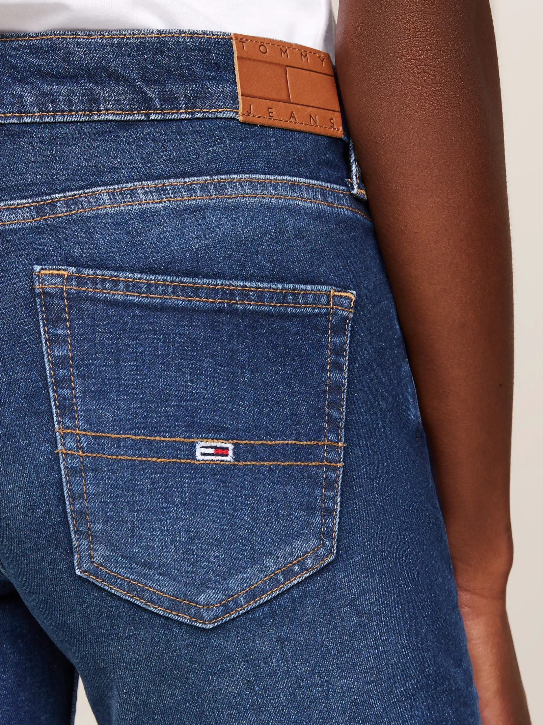 Jeansy*Tommy Hilfiger Jeansy Ze średnim Stanem I Wiskerami DENIM DARK