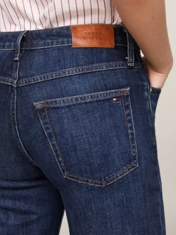 Jeansy*Tommy Hilfiger Jeansy Ze średnim Stanem I Prostymi Nogawkami DARK BLUE