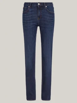 Jeansy*Tommy Hilfiger Jeansy Ze średnim Stanem I Prostymi Nogawkami DARK BLUE