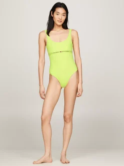 Stroje Kąpielowe*Tommy Hilfiger Jednoczęściowy Kostium Kąpielowy Original FADED LIME