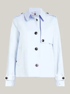Kurtki & Płaszcze*Tommy Hilfiger Jednorzędowa Kurtka Curve BREEZY BLUE