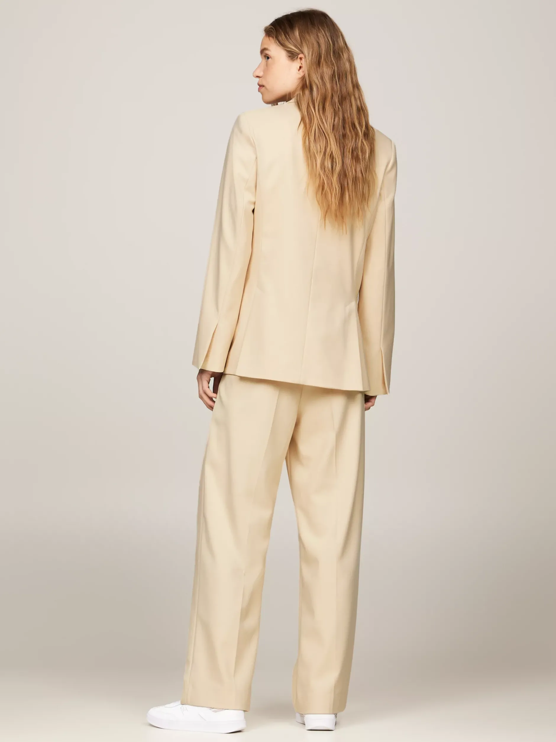 Marynarki*Tommy Hilfiger Jednorzędowa Marynarka O Regularnym Kroju COUNTRY IVORY