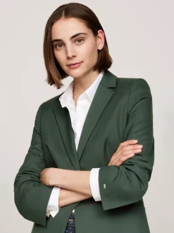 Marynarki*Tommy Hilfiger Jednorzędowa Marynarka O Regularnym Kroju MIDNIGHT MOSS