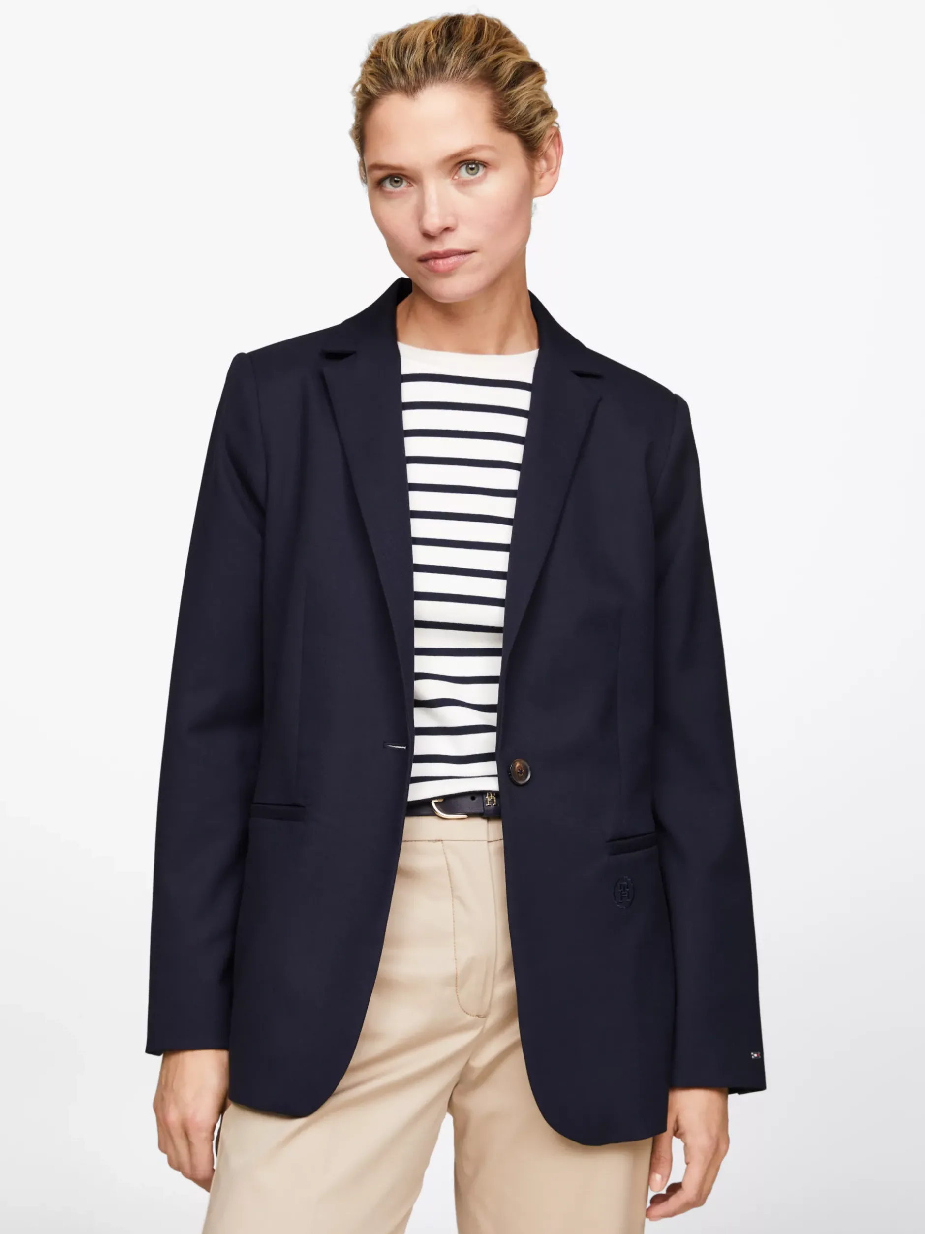 Marynarki*Tommy Hilfiger Jednorzędowa Marynarka O Regularnym Kroju DESERT SKY