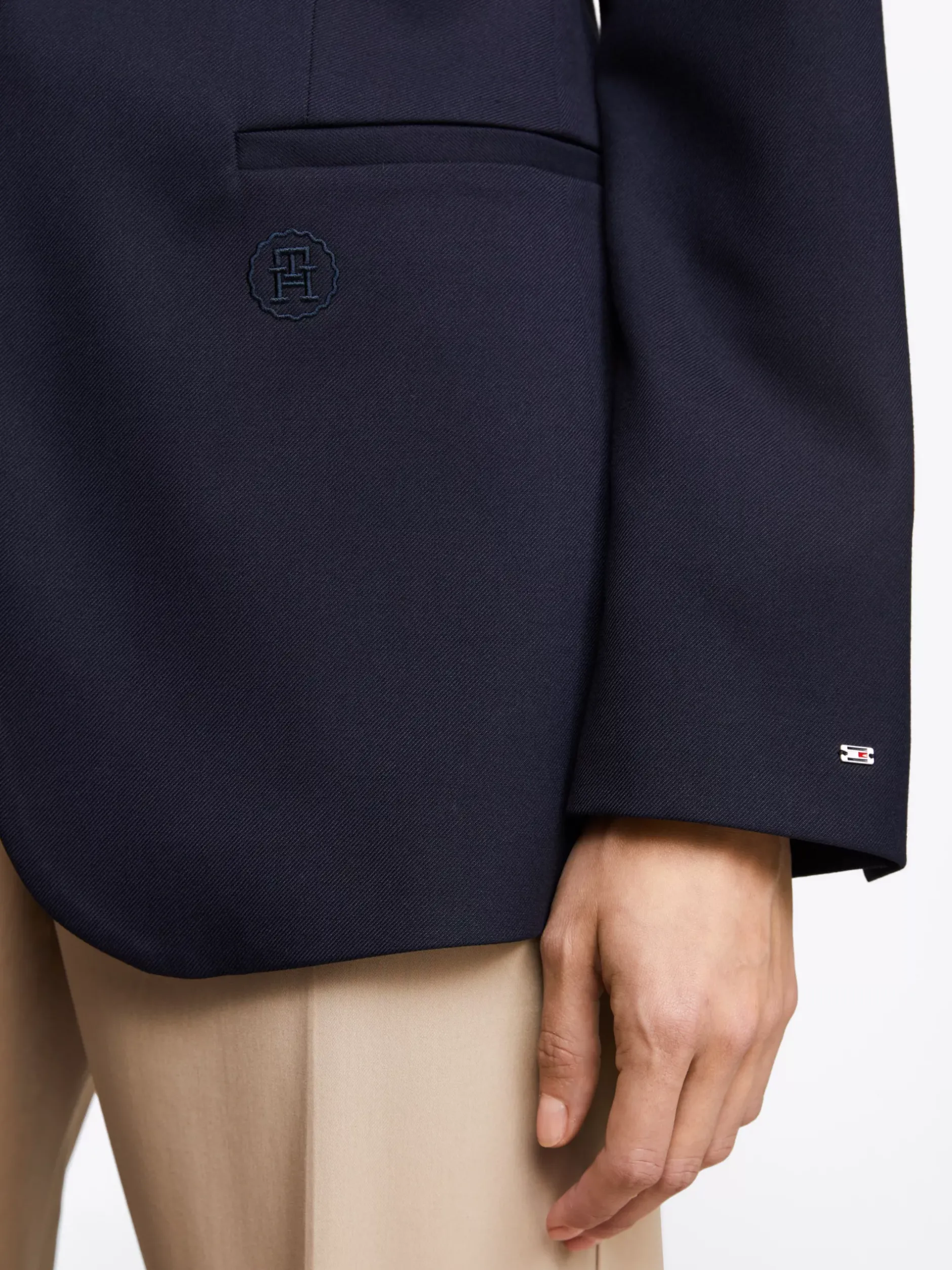 Marynarki*Tommy Hilfiger Jednorzędowa Marynarka O Regularnym Kroju DESERT SKY