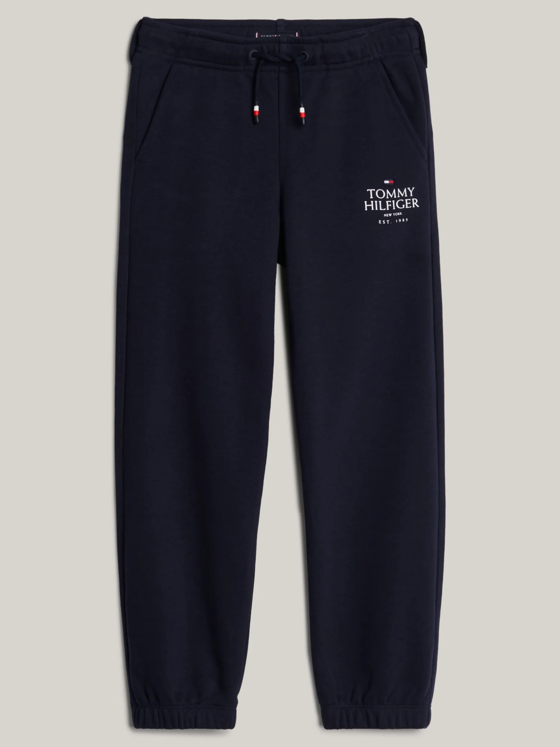 Spodnie I Szorty*Tommy Hilfiger Joggery Adaptive Z Wyhaftowanym Logo DESERT SKY