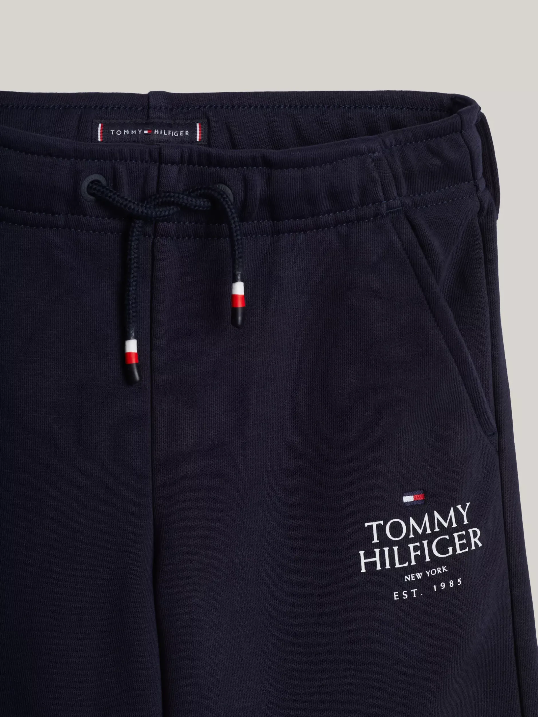 Spodnie I Szorty*Tommy Hilfiger Joggery Adaptive Z Wyhaftowanym Logo DESERT SKY