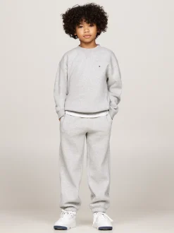 Bluzy Dresowe I Z Kapturem|Bluzy Dresowe I Z Kapturem*Tommy Hilfiger Joggery Essential W Komplecie Ze Swetrem LIGHT GREY HEATHER