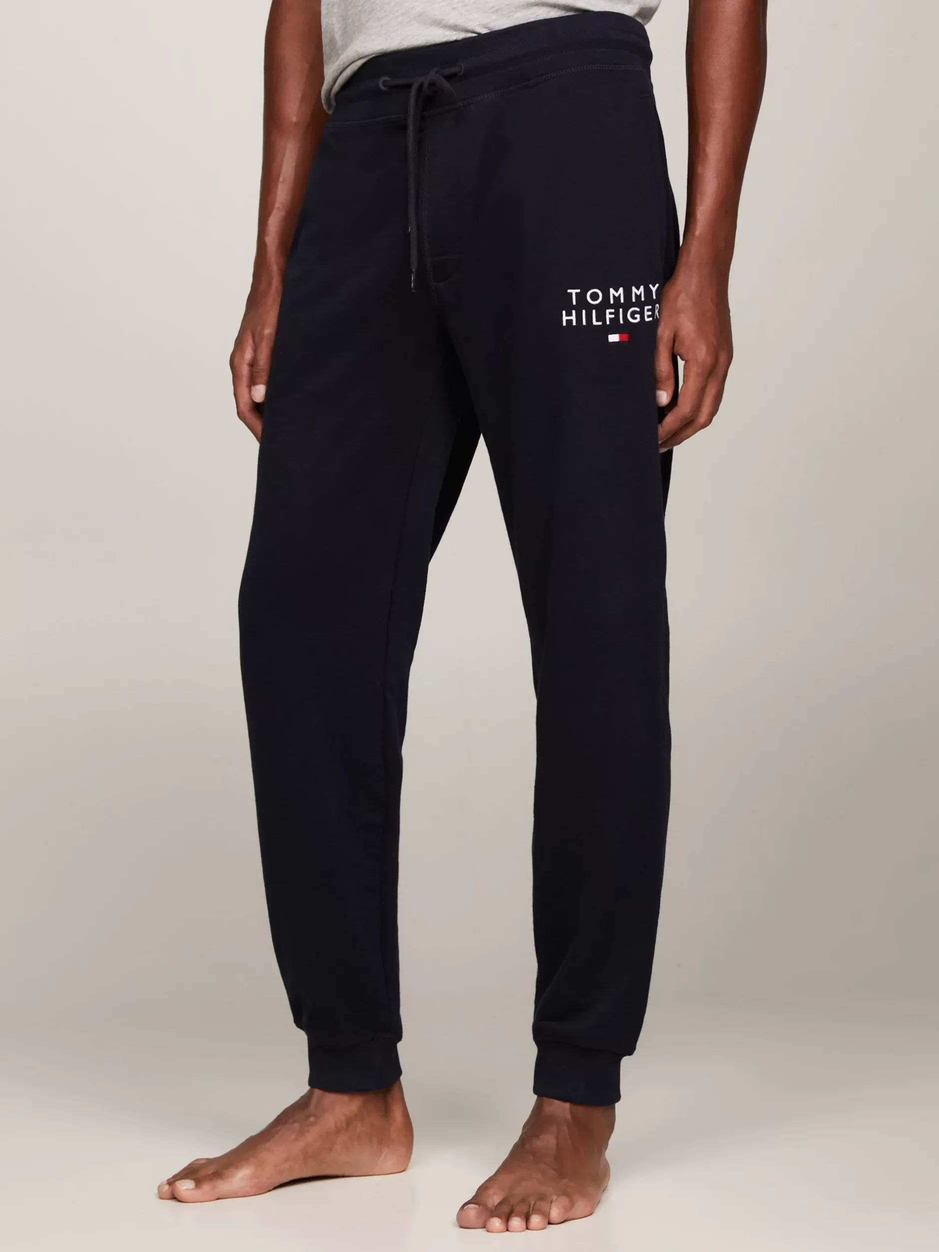 Stroje Domowe*Tommy Hilfiger Joggery Lounge TH Original Z Logo DESERT SKY