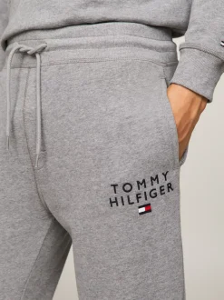 Stroje Domowe*Tommy Hilfiger Joggery Lounge TH Original Z Logo MEDIUM GREY HEATHER