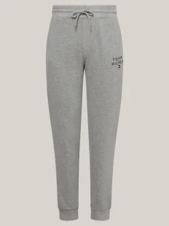 Stroje Domowe*Tommy Hilfiger Joggery Lounge TH Original Z Logo MEDIUM GREY HEATHER