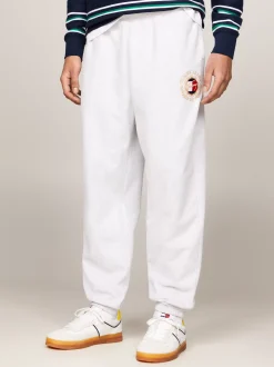 Spodnie*Tommy Hilfiger Joggery O Luźnym Kroju Z Logo Prep Explorer SILVER GREY