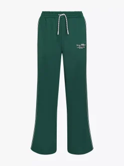 Spodnie*Tommy Hilfiger Joggery Sport Z Szerokimi Nogawkami ORNAMENTAL GREEN