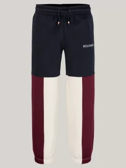 Spodnie I Szorty*Tommy Hilfiger Joggery W Bloki Kolorów Z Mankietami RED WHITE BLUE
