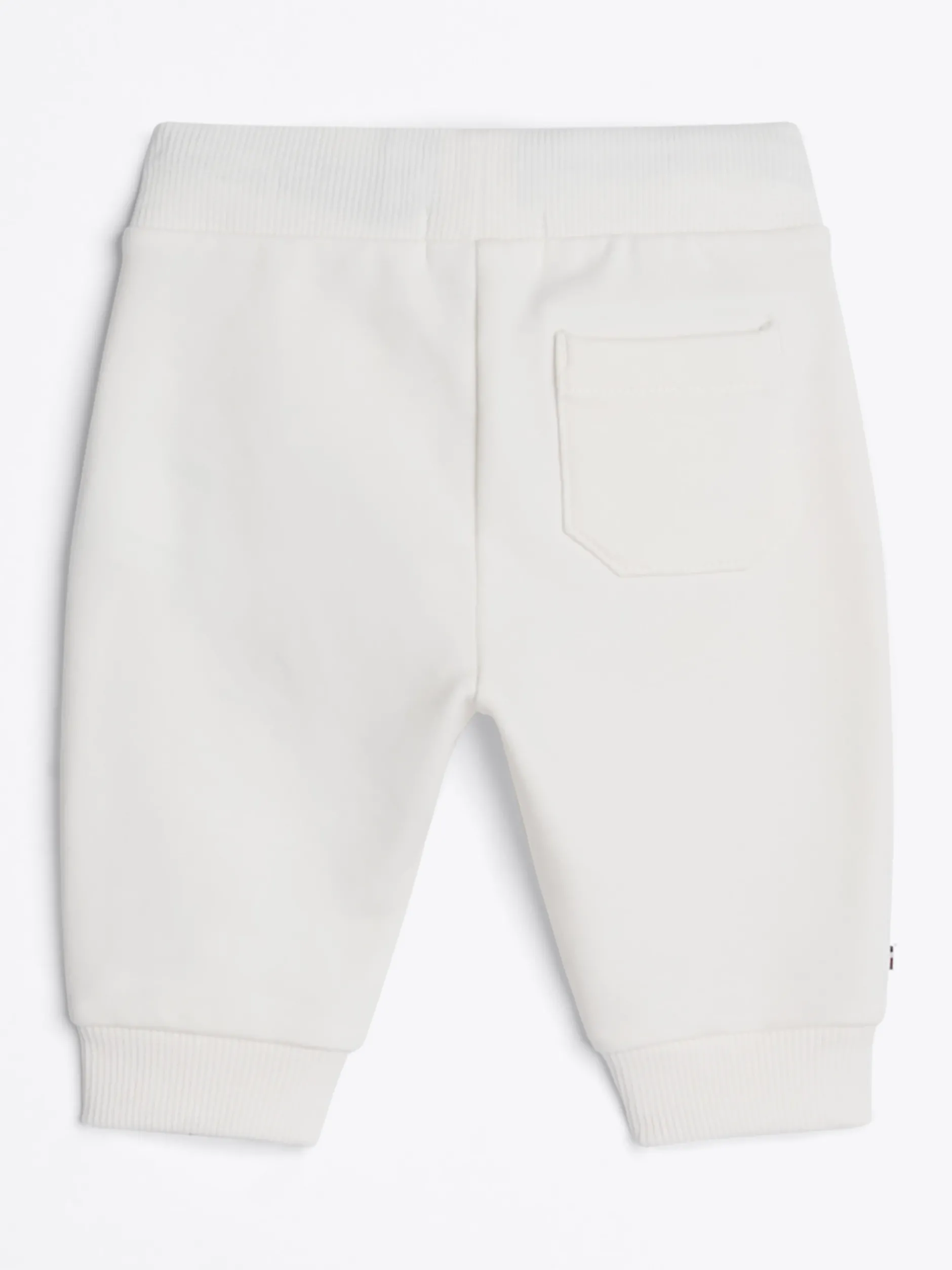 Dziewczynki|Chłopcy*Tommy Hilfiger Joggery Z Bawełny Pętelkowej Z Troczkami ANCIENT WHITE