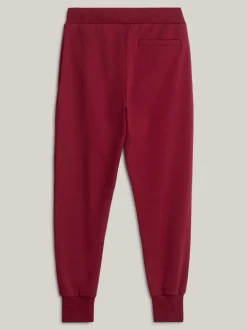 Spodnie*Tommy Hilfiger Joggery Z Haftowanym Emblematem ROUGE