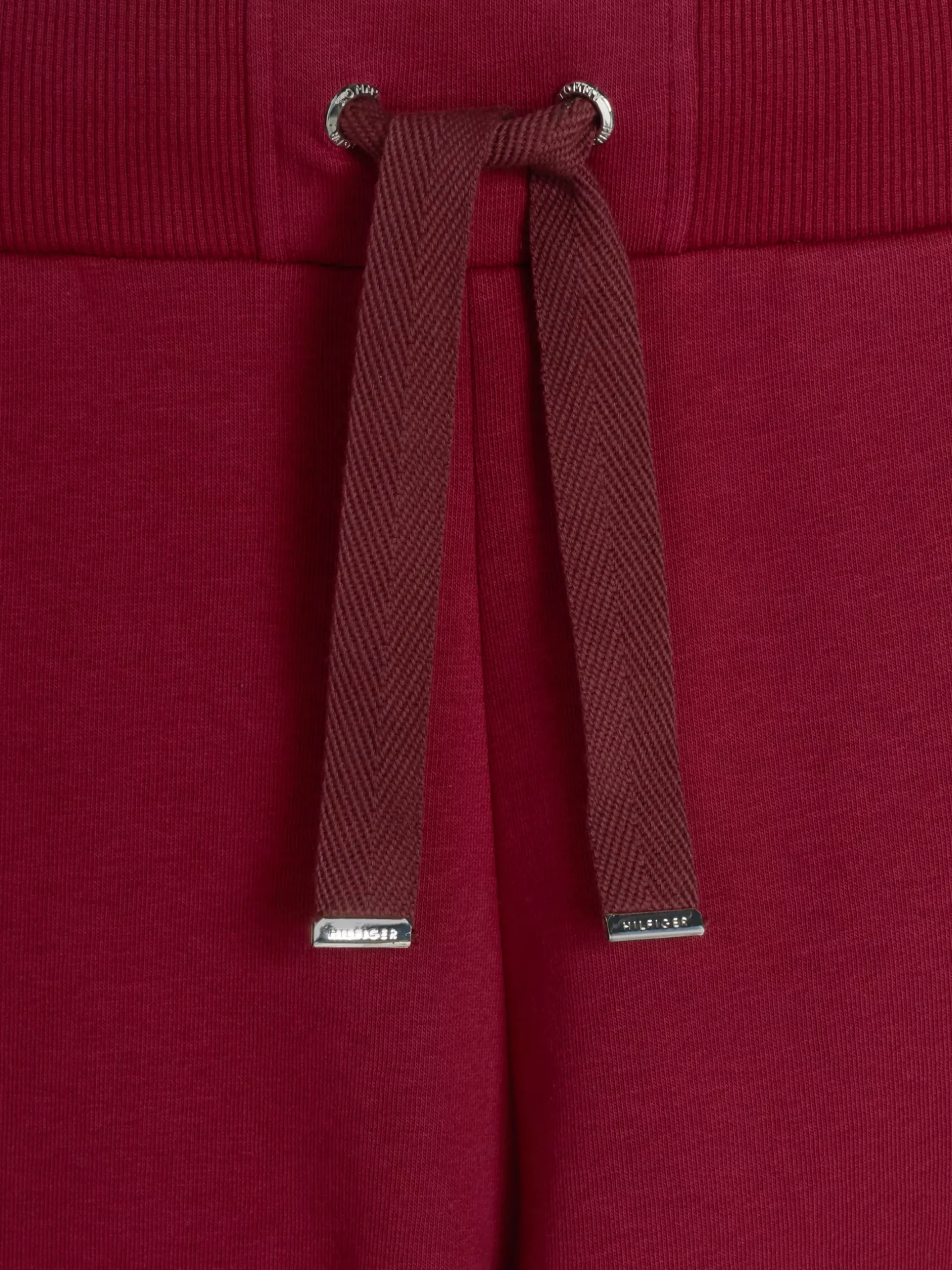 Spodnie*Tommy Hilfiger Joggery Z Haftowanym Emblematem ROUGE