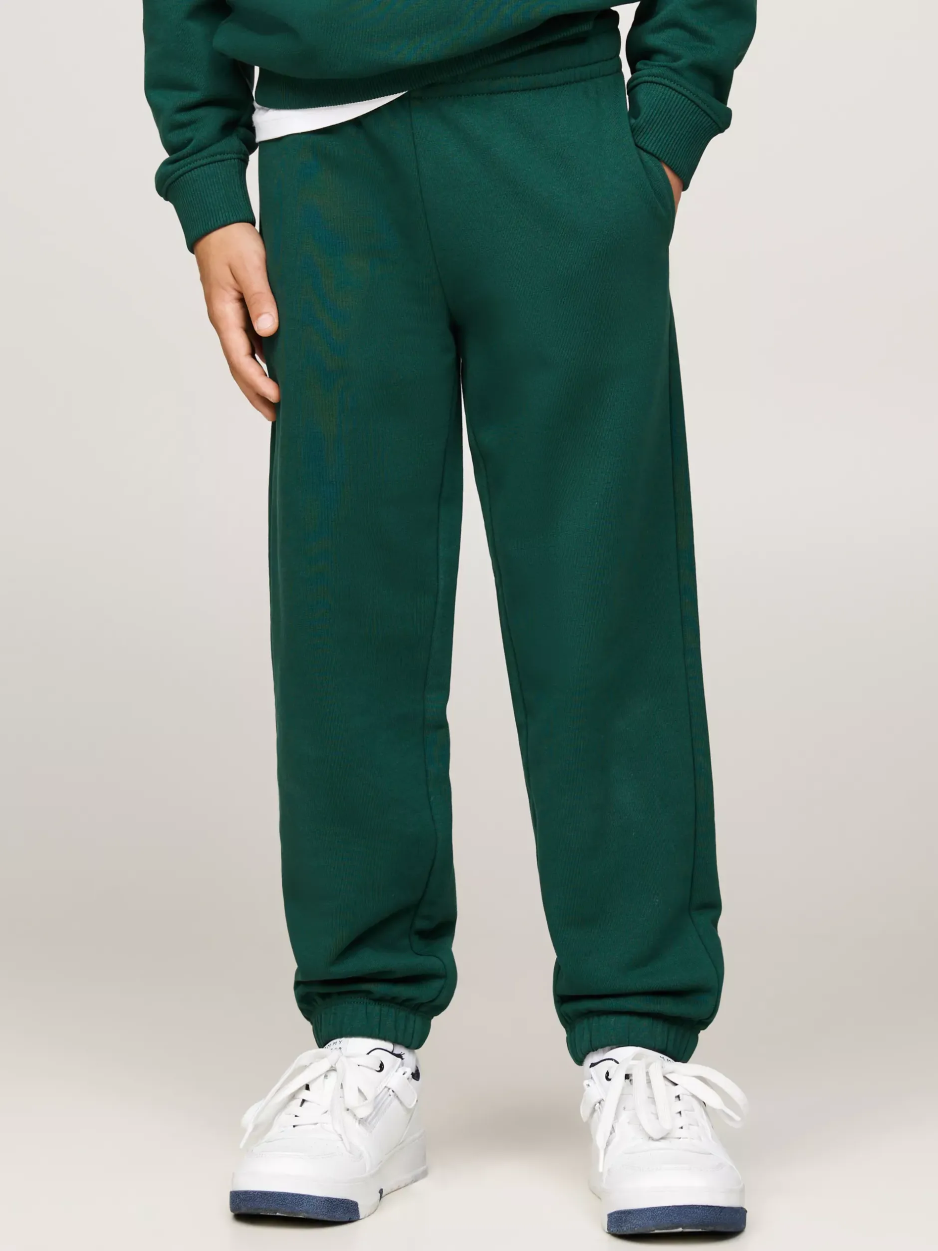Spodnie, Szorty I Spódnice|Spodnie I Szorty*Tommy Hilfiger Joggery Z Mankietami I Flagą ORNAMENTAL GREEN