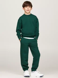 Spodnie, Szorty I Spódnice|Spodnie I Szorty*Tommy Hilfiger Joggery Z Mankietami I Flagą ORNAMENTAL GREEN