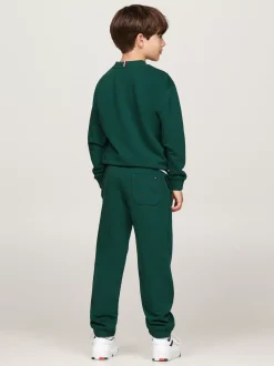 Spodnie, Szorty I Spódnice|Spodnie I Szorty*Tommy Hilfiger Joggery Z Mankietami I Flagą ORNAMENTAL GREEN