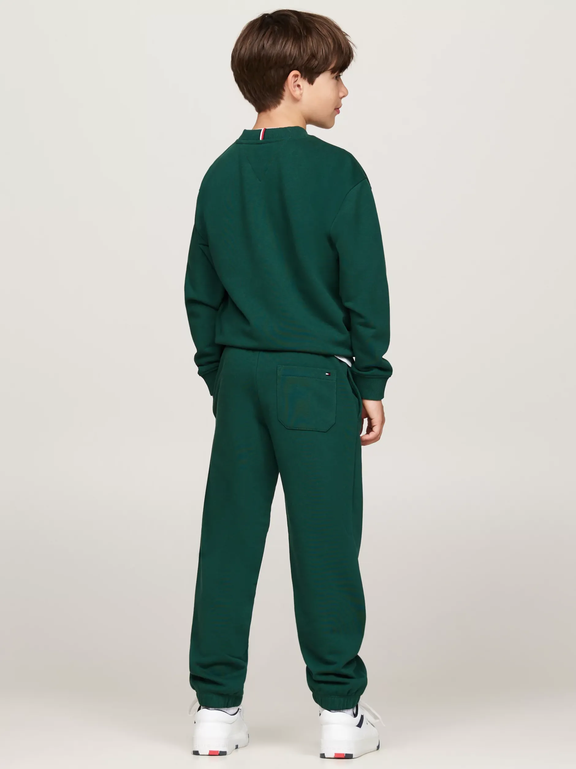Spodnie, Szorty I Spódnice|Spodnie I Szorty*Tommy Hilfiger Joggery Z Mankietami I Flagą ORNAMENTAL GREEN