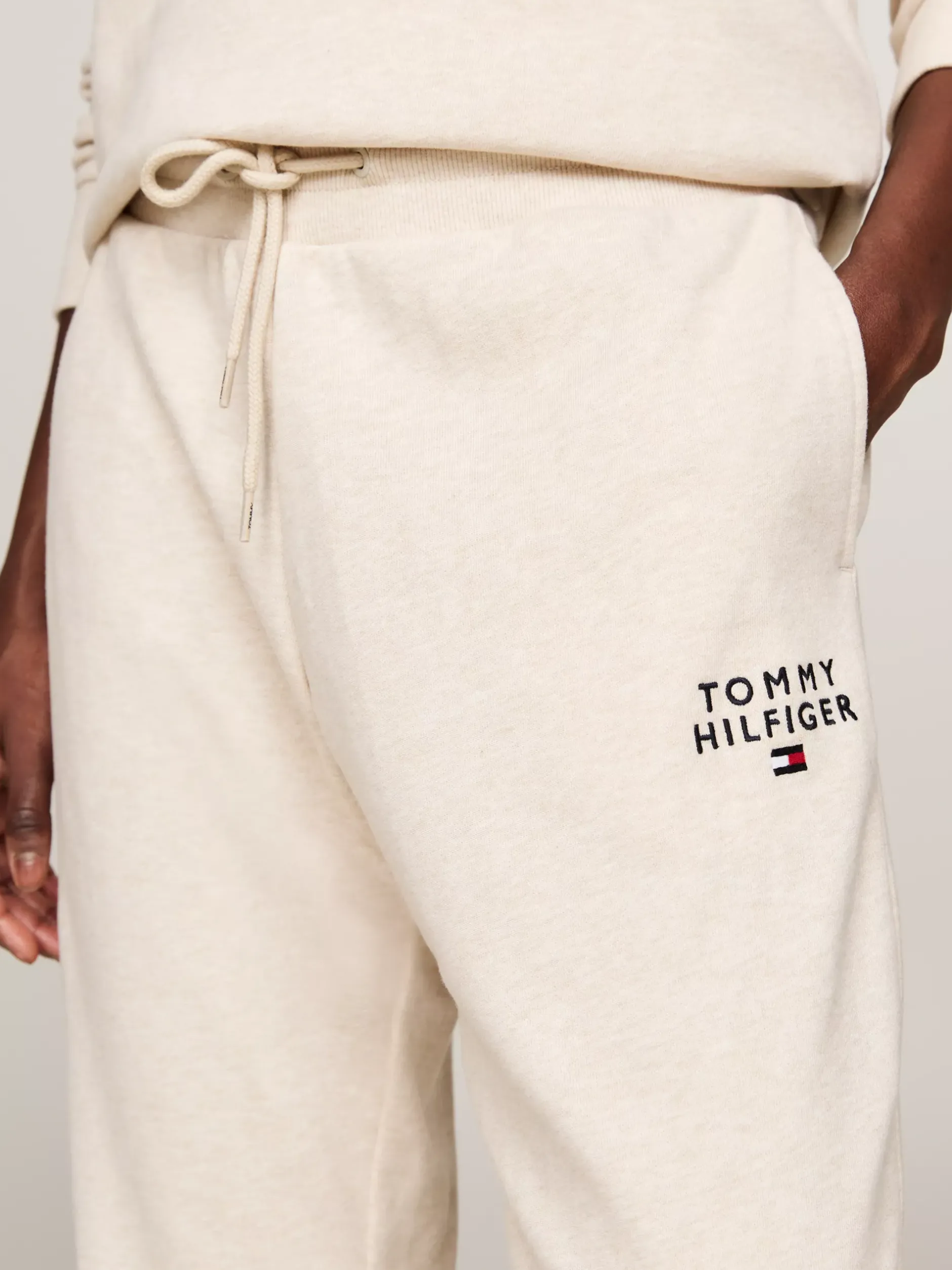 Stroje Domowe*Tommy Hilfiger Joggery Z Mankietami TH Original HEATHERED OAT