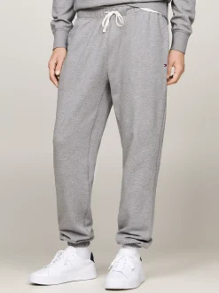 Spodnie*Tommy Hilfiger Joggery Z Mankietami Ze ściągaczem MEDIUM GREY HEATHER