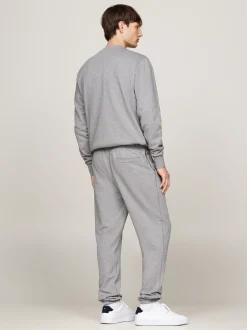 Spodnie*Tommy Hilfiger Joggery Z Mankietami Ze ściągaczem MEDIUM GREY HEATHER