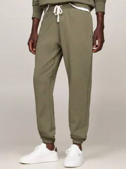 Spodnie*Tommy Hilfiger Joggery Z Mankietami Ze ściągaczem BATTLE GREEN