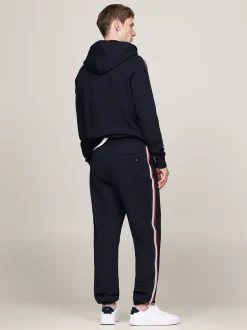 Spodnie*Tommy Hilfiger Joggery Z Sygnowaną Tasiemką DESERT SKY