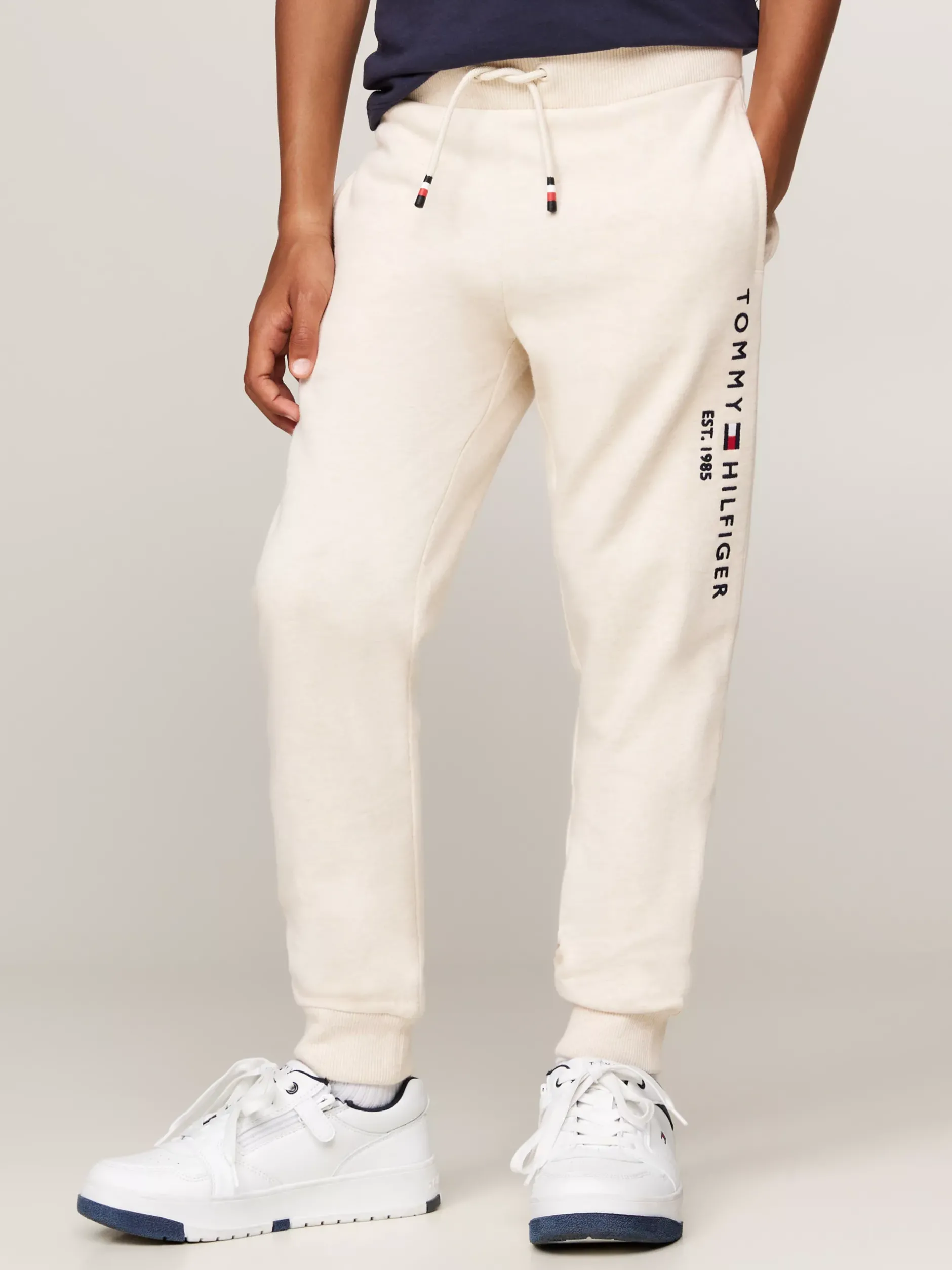 Spodnie, Szorty I Spódnice|Spodnie I Szorty*Tommy Hilfiger Joggery Z Troczkami W Talii I Logo CALICO HEATHER