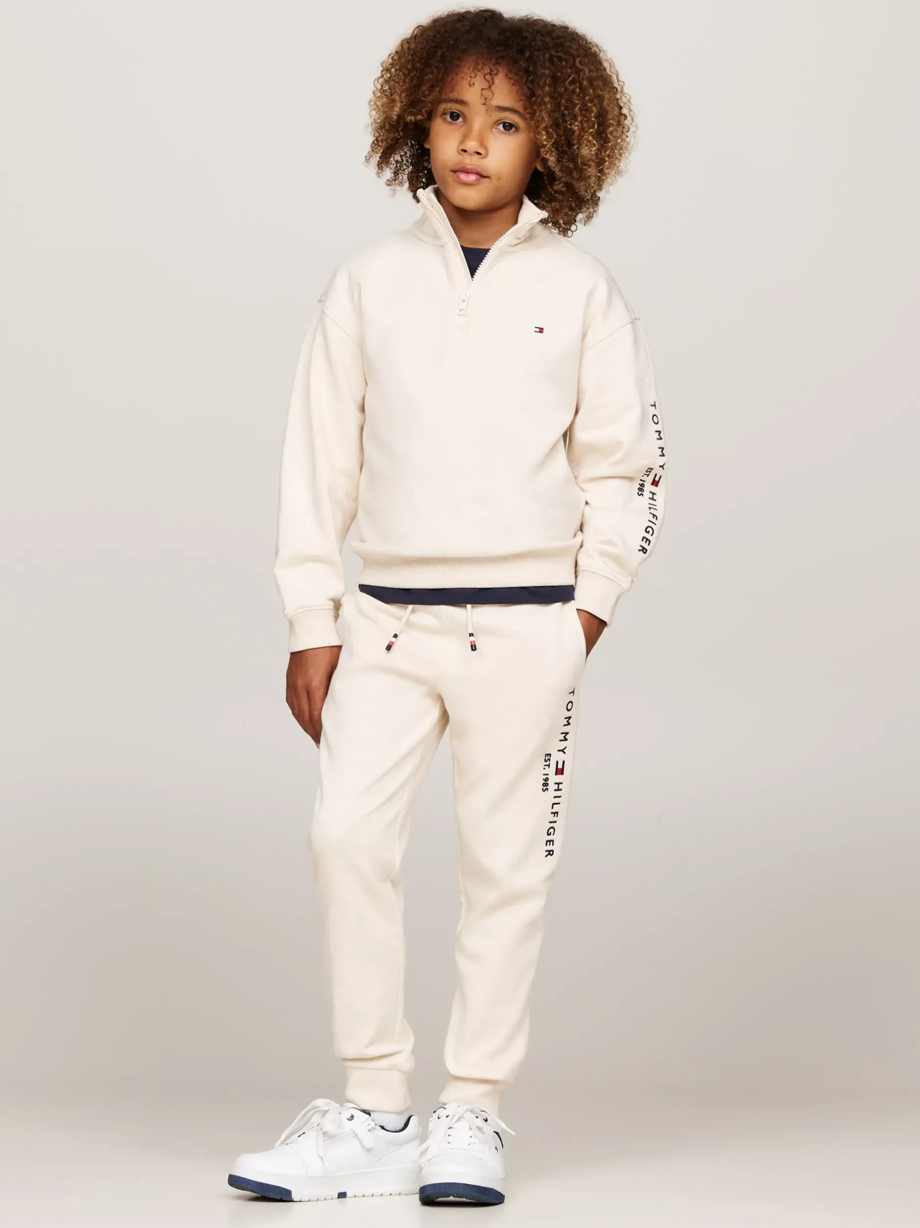 Spodnie, Szorty I Spódnice|Spodnie I Szorty*Tommy Hilfiger Joggery Z Troczkami W Talii I Logo CALICO HEATHER