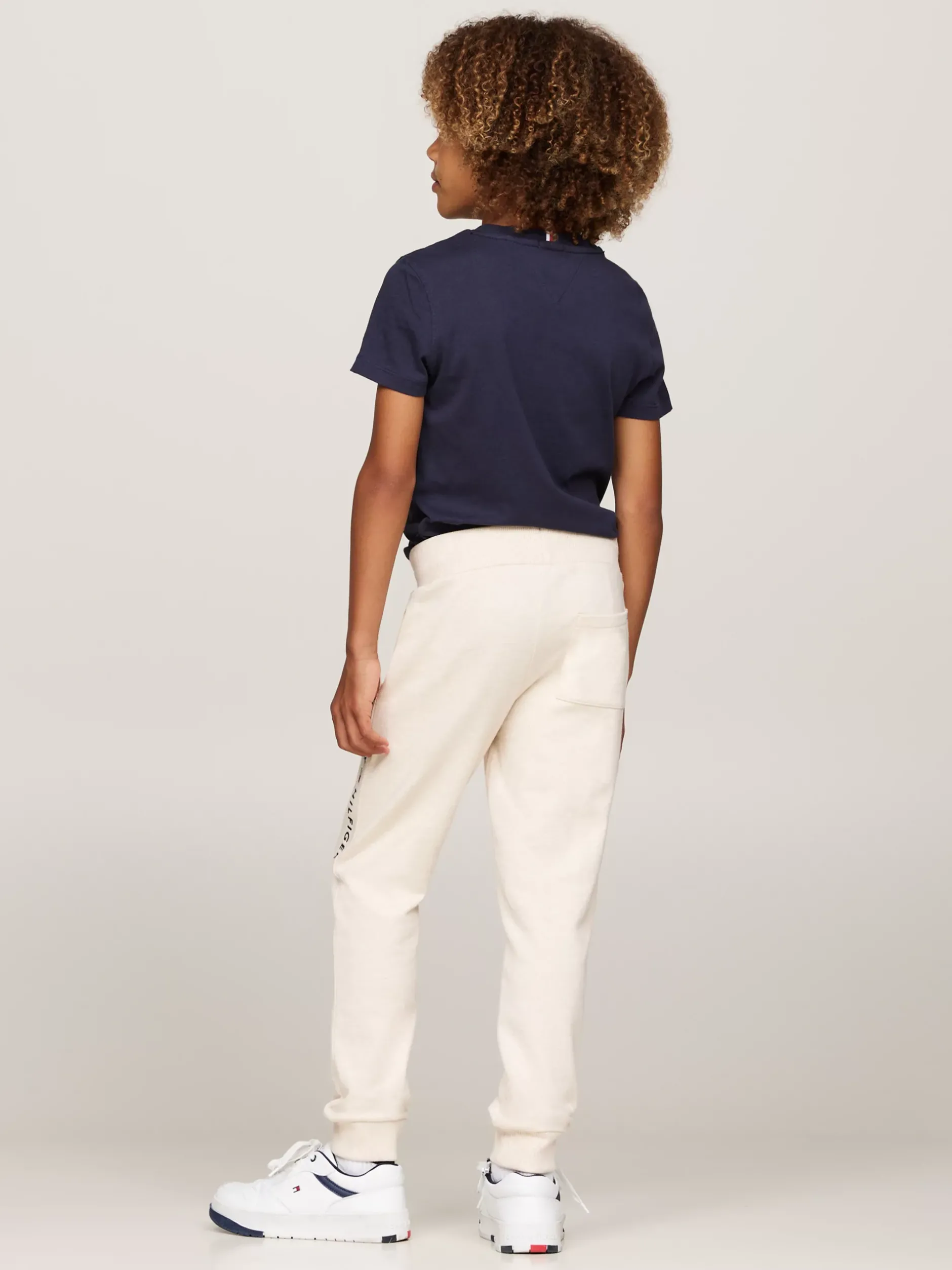 Spodnie, Szorty I Spódnice|Spodnie I Szorty*Tommy Hilfiger Joggery Z Troczkami W Talii I Logo CALICO HEATHER