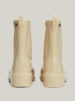 Botki*Tommy Hilfiger Kalosze Na Podeszwie Z Protektorem COUNTRY IVORY