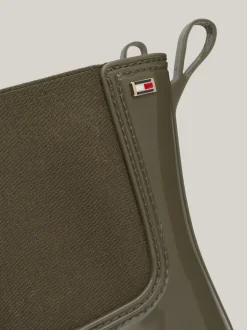 Botki*Tommy Hilfiger Kalosze Na Podeszwie Z Protektorem UTILITY OLIVE
