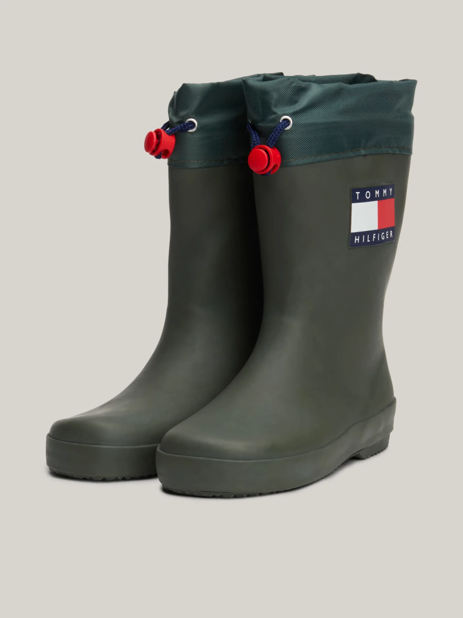 Obuwie I Akcesoria|Obuwie I Akcesoria*Tommy Hilfiger Kalosze Z Troczkami MILITARY GREEN