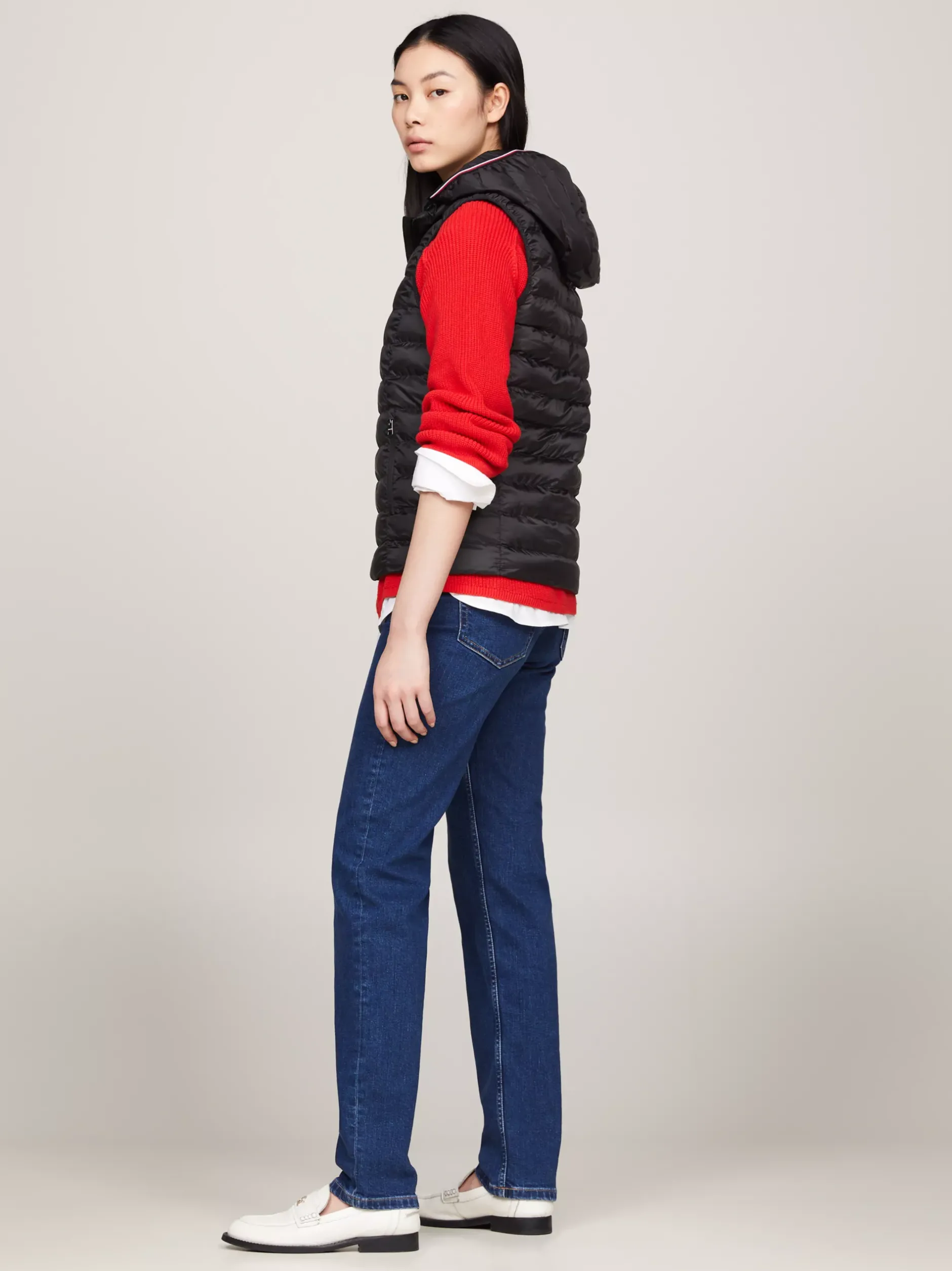 Kurtki & Płaszcze*Tommy Hilfiger Kamizelka Puchowa BLACK