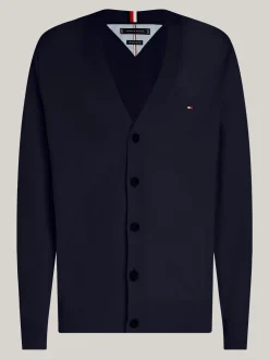 Kardigany|Dzianina*Tommy Hilfiger Kardigan 1985 Collection Z Dekoltem W Szpic DESERT SKY