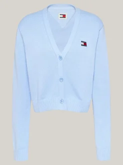 Kardigany|Dzianina*Tommy Hilfiger Kardigan O Pudełkowym Kroju VESSEL BLUE