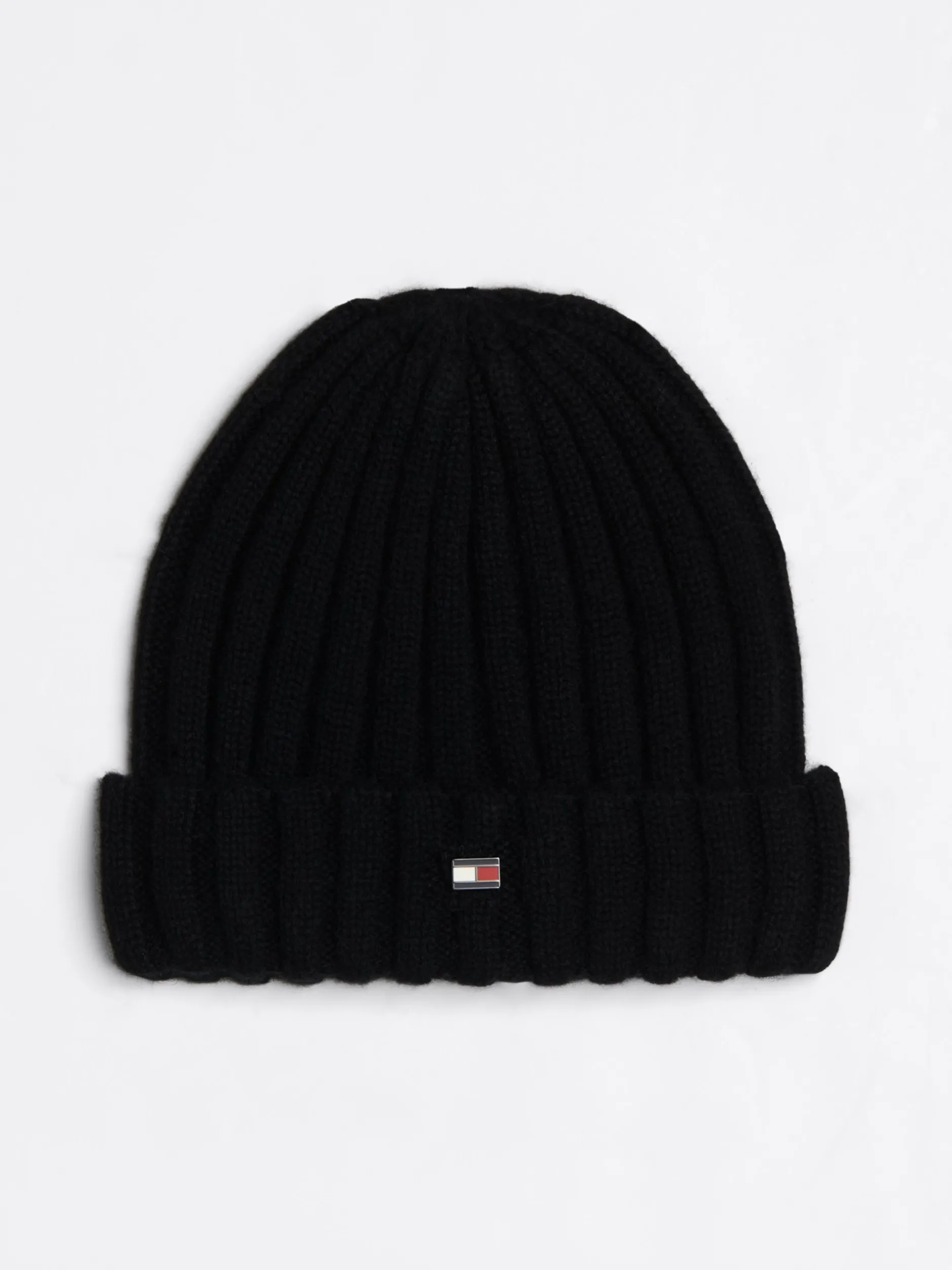Czapki|Czapki I Szaliki*Tommy Hilfiger Kaszmirowa Czapka Typu Beanie BLACK