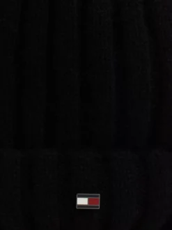 Czapki|Czapki I Szaliki*Tommy Hilfiger Kaszmirowa Czapka Typu Beanie BLACK