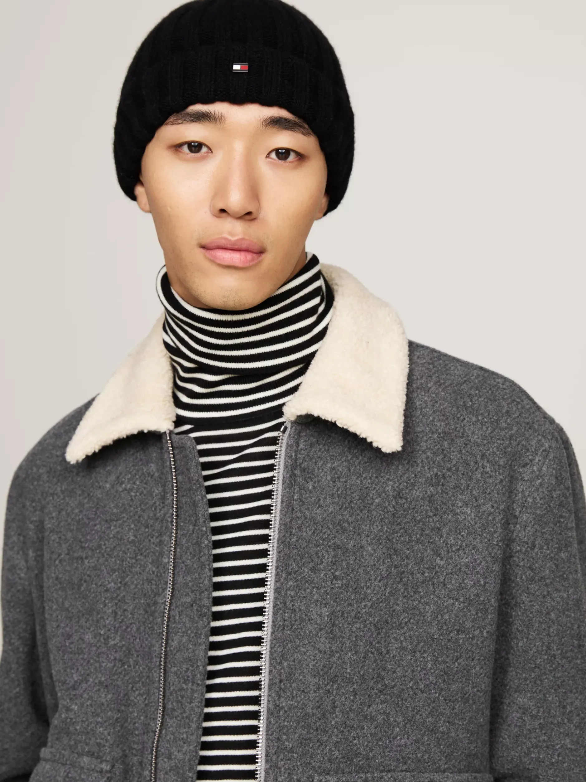 Czapki|Czapki I Szaliki*Tommy Hilfiger Kaszmirowa Czapka Typu Beanie BLACK