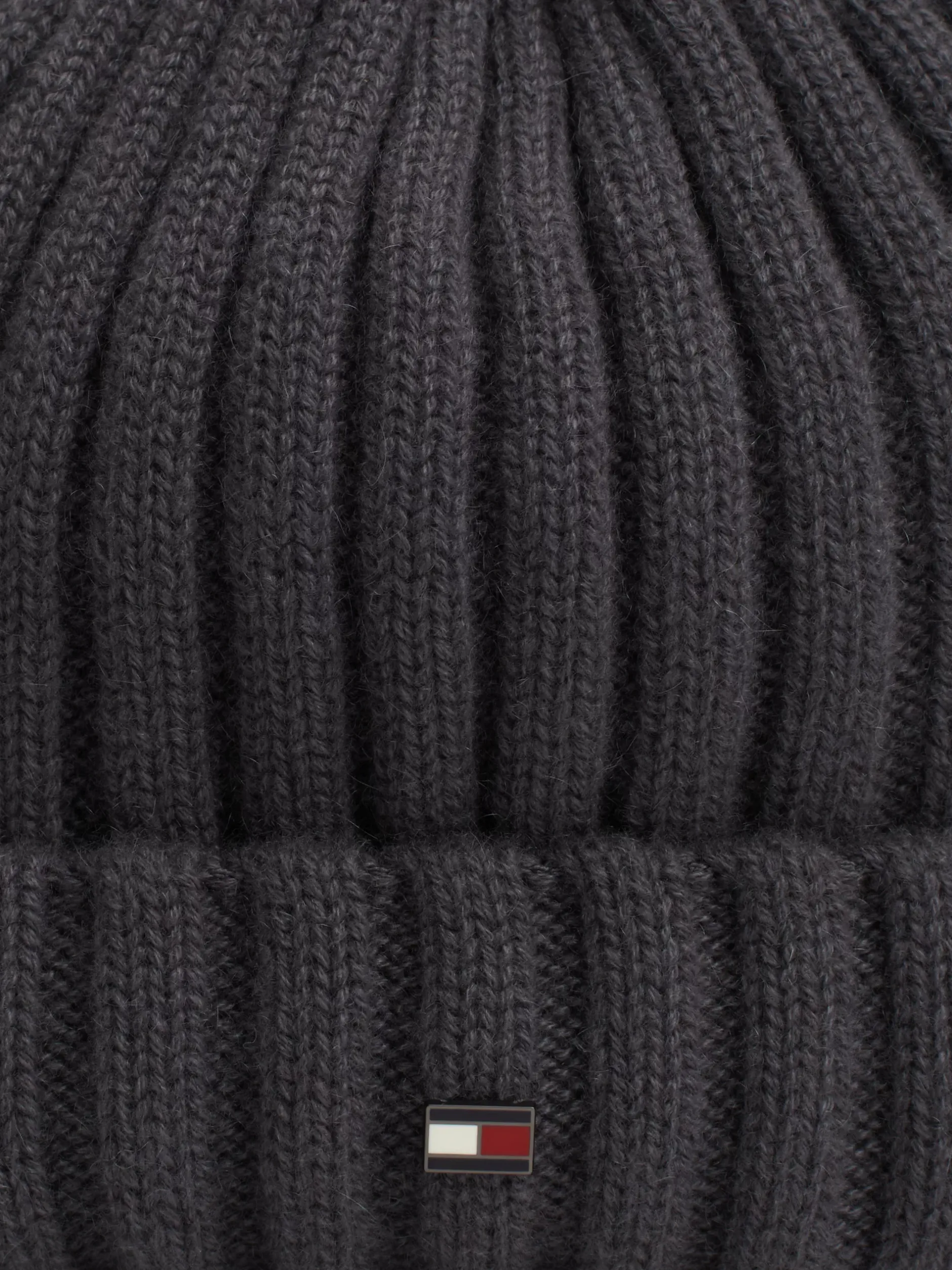 Czapki|Czapki I Szaliki*Tommy Hilfiger Kaszmirowa Czapka Typu Beanie DARK GREY